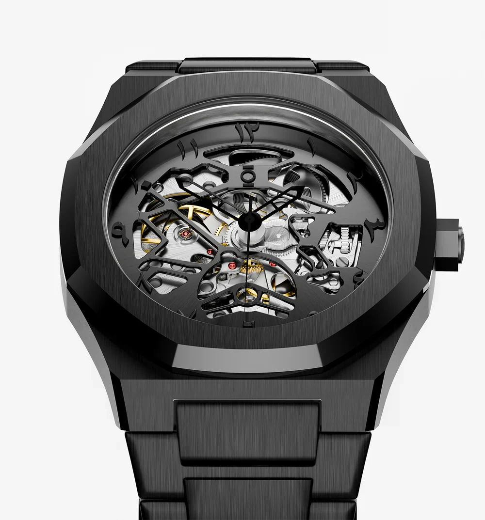 HOURAN V550 โ Skeleton Automatic Movement Watch