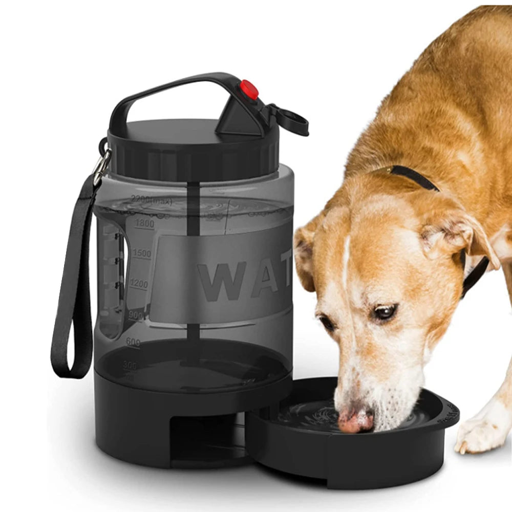 Portable Dog Water Bottle With Bowl
