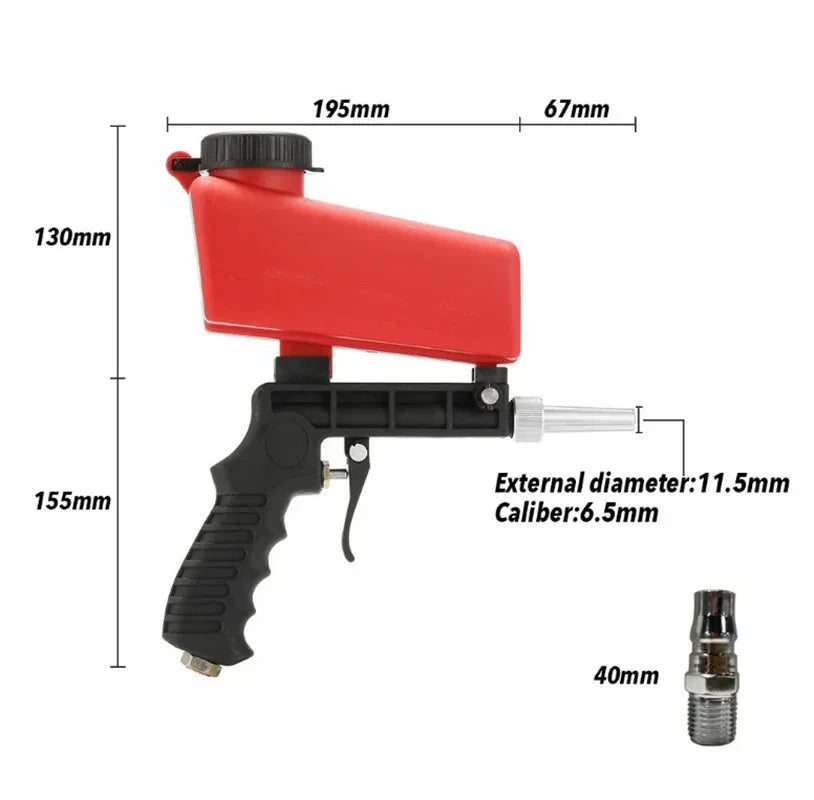 Portable Pneumatic Sandblasting Gun – Power & Precision for Any Job!