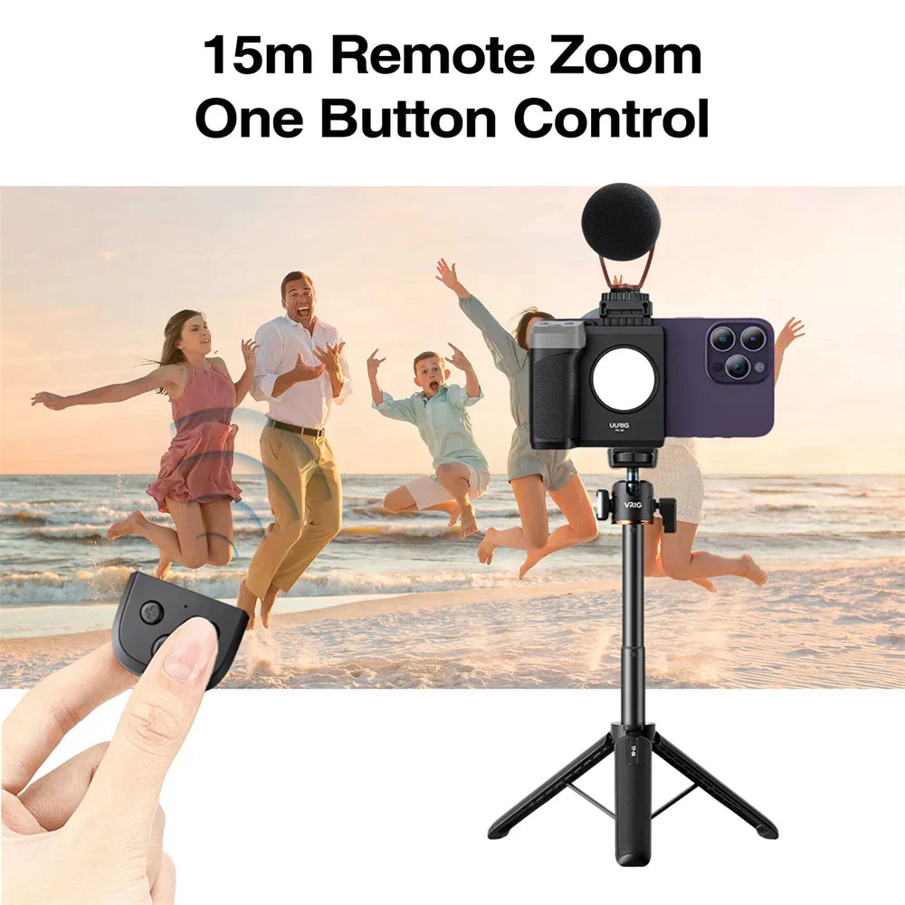 SnapBoost™ Phone Stabilizer with Bluetooth Capture and Fill Light