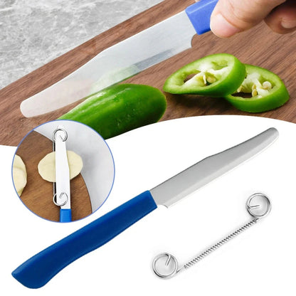 Adjustable Spring-Loaded 3-in-1 Paring Knife – Precision Cutting Made Easy