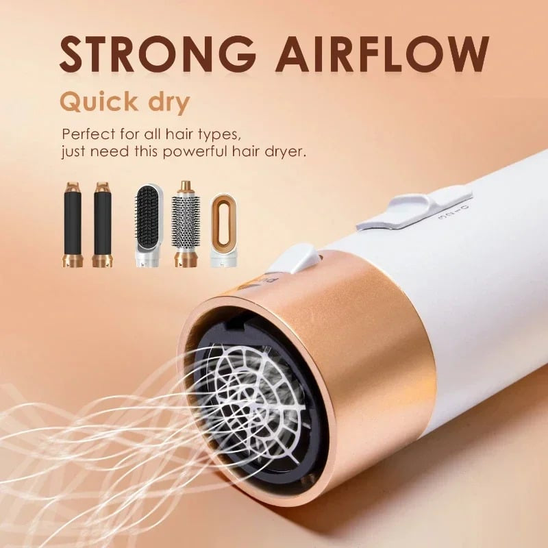 5-in-1 Professional Negative Ionic Hair Styler – Style, Protect, and Shine!