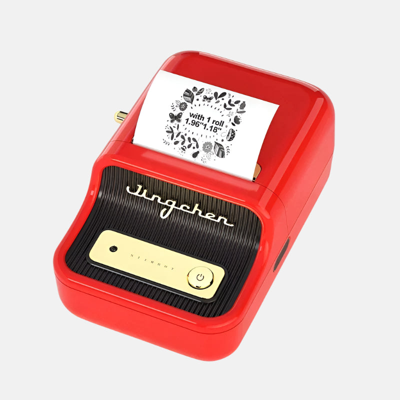 Mini Retro Portable Thermal Label Printer – Print in Style!