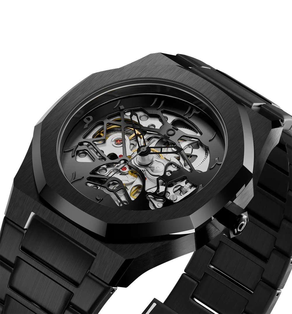 HOURAN V550 – Skeleton Automatic Movement Watch