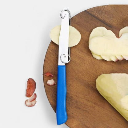Adjustable Spring-Loaded 3-in-1 Paring Knife – Precision Cutting Made Easy