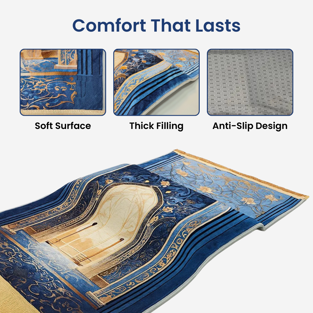 Noor Tassel Prayer Mat - Experience comfort like never before. ✨