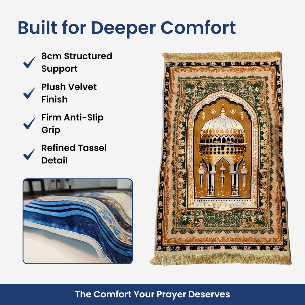 Noor Tassel Prayer Mat - Experience comfort like never before. ✨