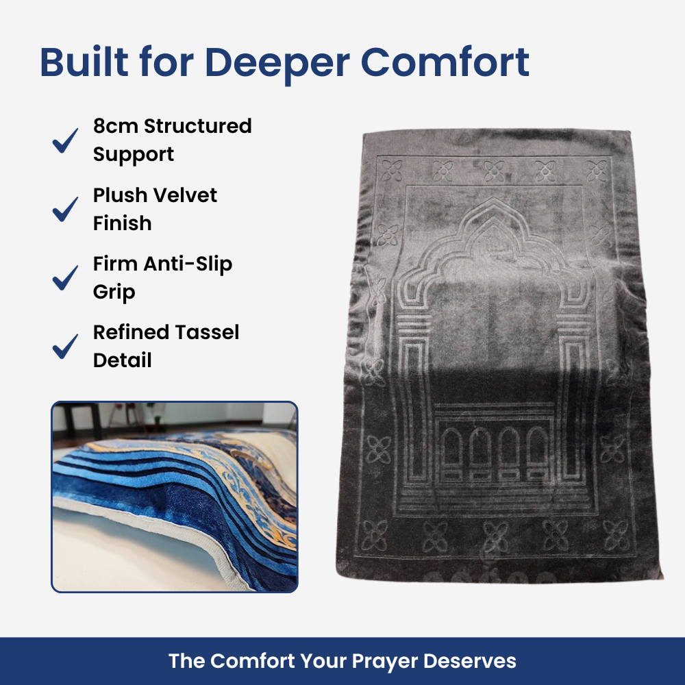 Noor Tassel Prayer Mat - Experience comfort like never before. ✨