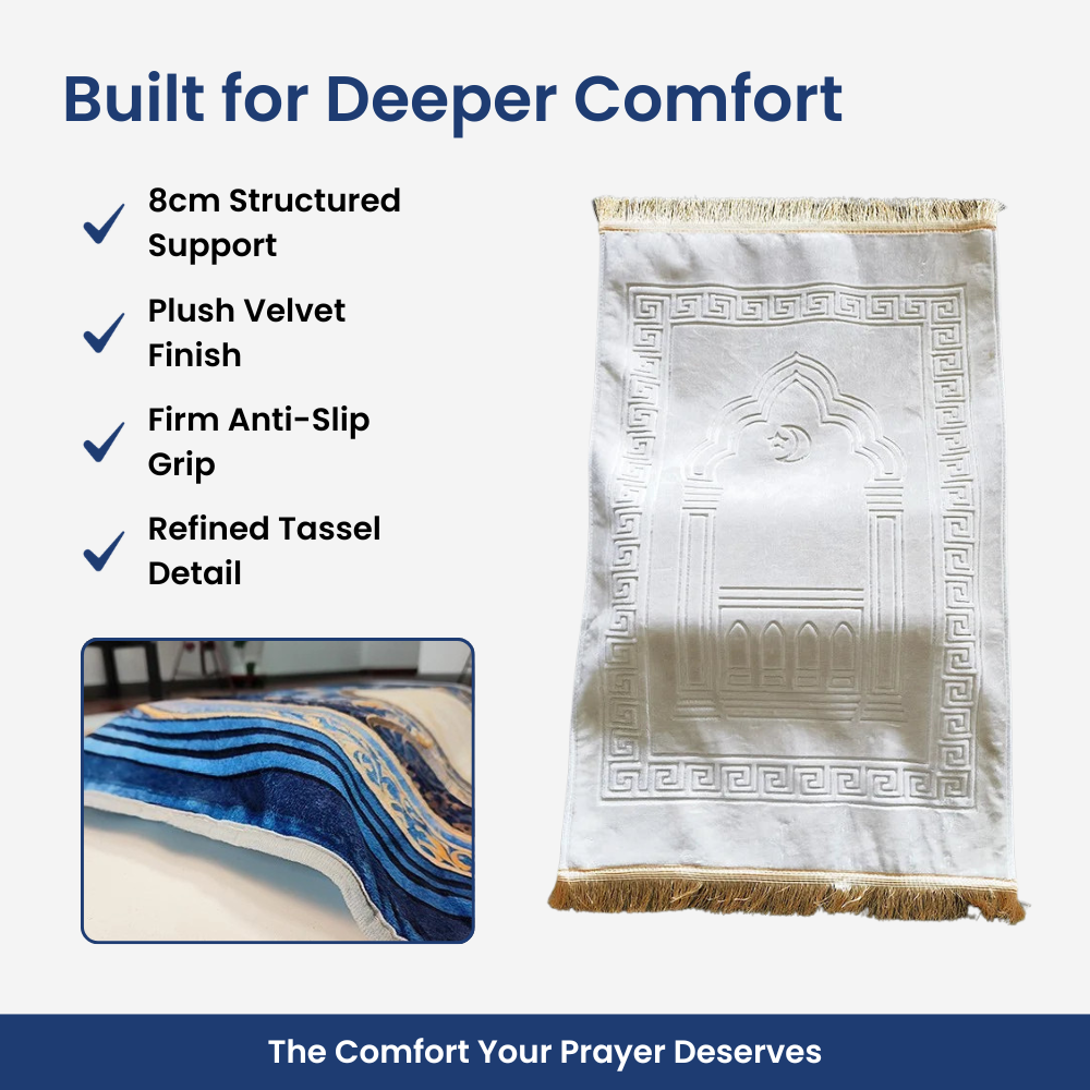Noor Tassel Prayer Mat - Experience comfort like never before. ✨