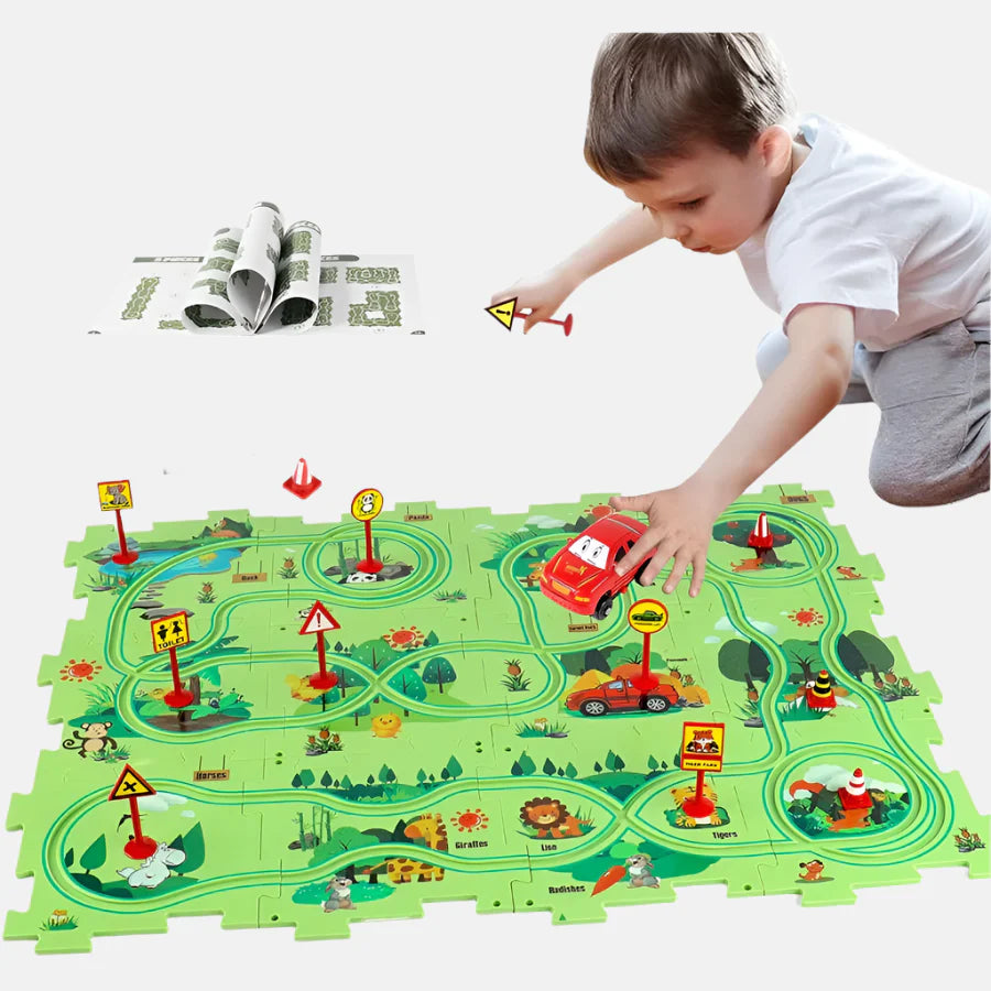 Puzzleracer - Kids Car Track Set – Build, Play & Explore!