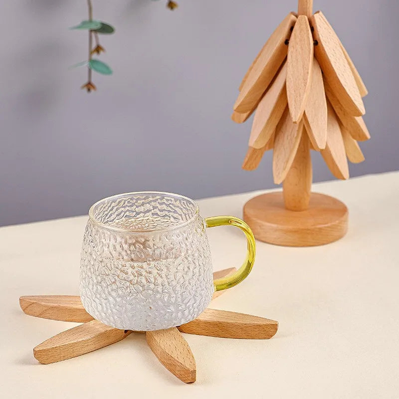 Artisanal Wooden Coasters & Trivets Set – Natural Elegance Meets Everyday Functionality!