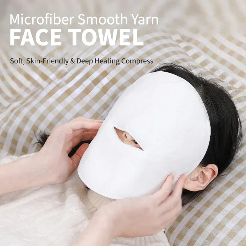 Reusable Cotton Facial Steaming Towel – Warm Compressed Mask