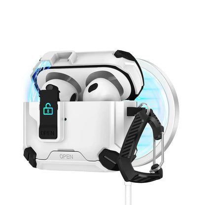 🔐 MagLock™ AirPods Case – Magnetic, Dustproof & Kickstand Cover