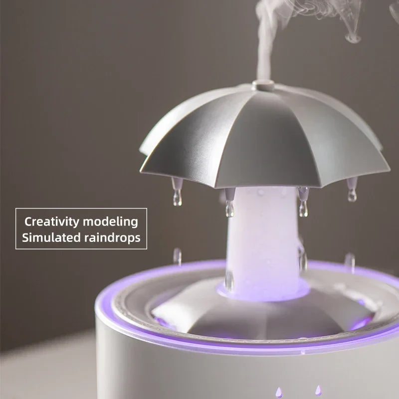 Aromatherapy Rotating Water Droplet LED Umbrella Humidifier – Relax, Refresh, Rejuvenate!