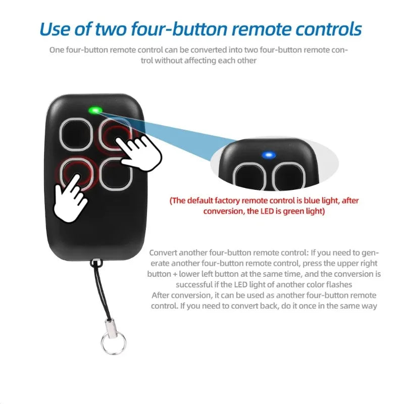433MHz Universal RF Remote Control Duplicator