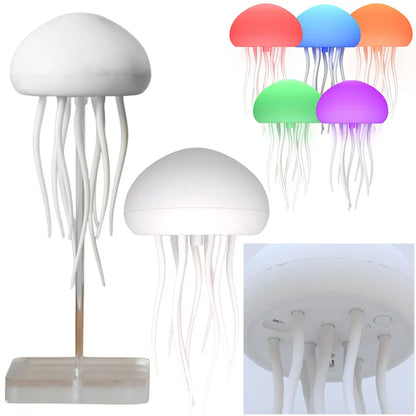 Voice Control RGB Gradient Jellyfish Night Light – A Magical Underwater Glow!