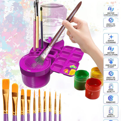 Universal Crafts Paint Brush Cleaner Rinse Cup – Keep Your Brushes Clean & Ready to Create!