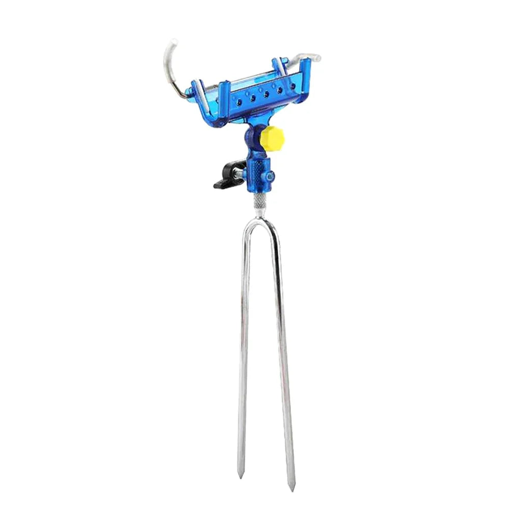 AquaGrip™ 🎣🔒 – 360° Self-Locking Fishing Rod Holder with Adjustable Bracket