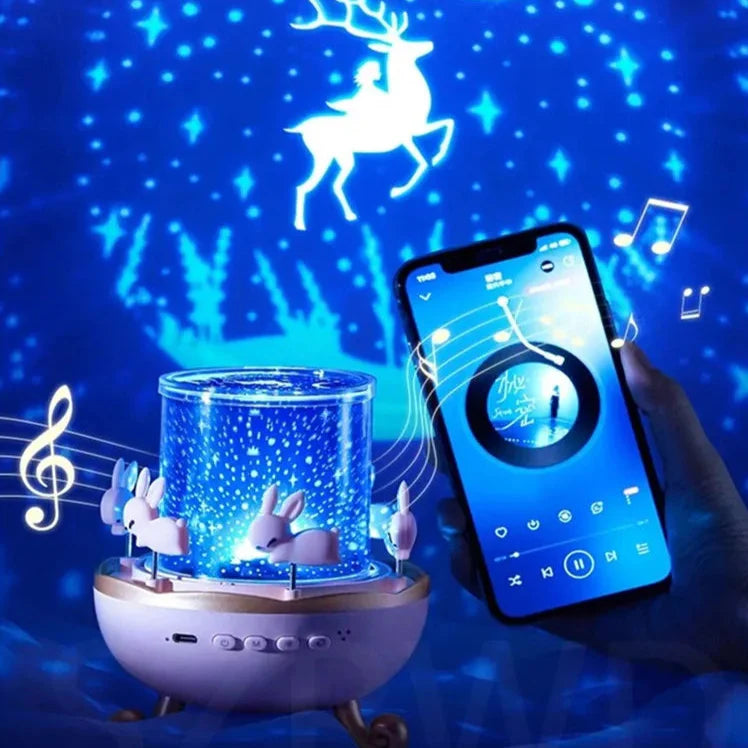 Films & Soothing Sounds Projector Night Light for Kids – A Magical Bedtime Experience!