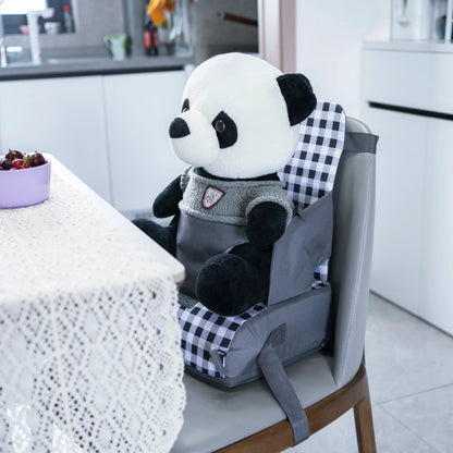 Toddler Booster Seat Pad with Safety Belt – Lightweight & Portable