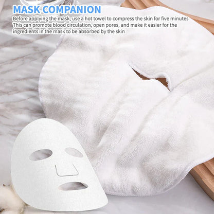 Reusable Cotton Facial Steaming Towel – Warm Compressed Mask