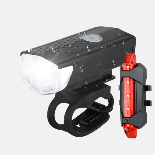 Bike Bicycle Light USB LED Rechargeable Set