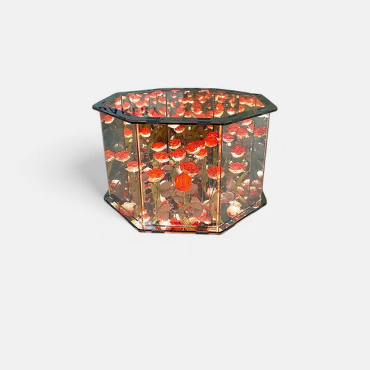 DIY Flowers Mirror Cube Lamp – Elegant Touch for Any Space!