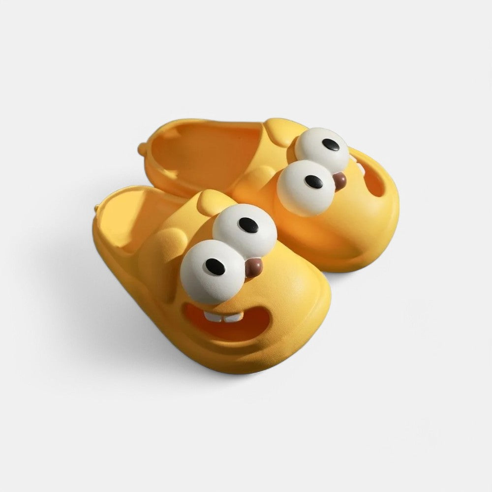 Funny Big Eyes Tongue Kiss Slippers – Cute, Comfy & Full of Personality