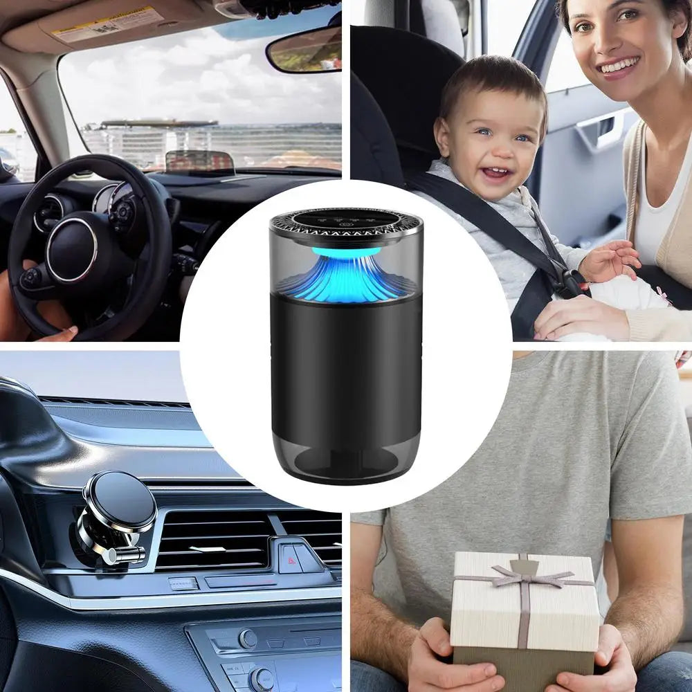 ✨AromaDrive™ - Intelligent Car Diffuser with LED Mist & Long-Lasting Fragrance 🚗