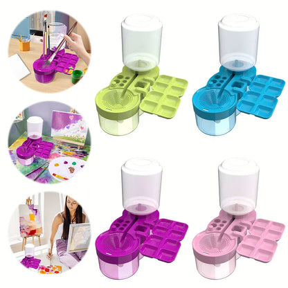 Universal Crafts Paint Brush Cleaner Rinse Cup – Keep Your Brushes Clean & Ready to Create!