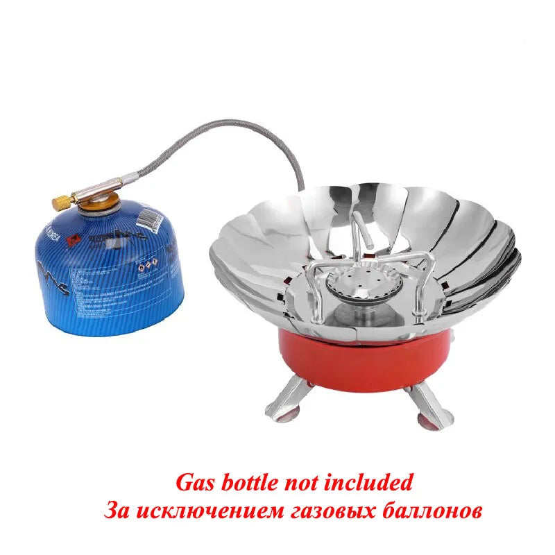 Lotus Mini Camping Gas Stove – Compact, Stable & Ready for Any Adventure!
