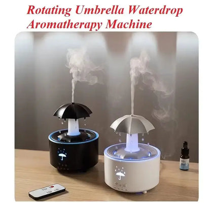Aromatherapy Rotating Water Droplet LED Umbrella Humidifier – Relax, Refresh, Rejuvenate!