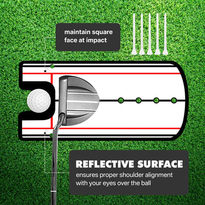 Guide Rails Putting Mirror – Perfect Your Putting Stroke!