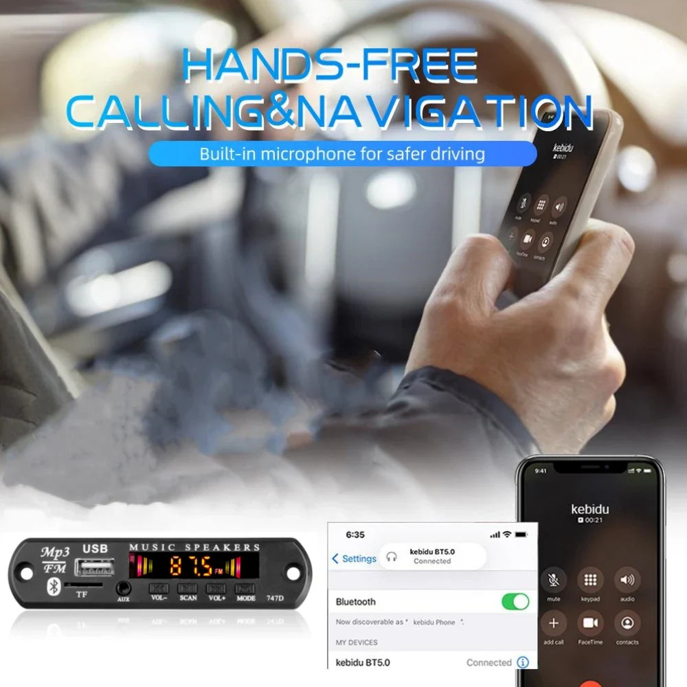 DC 9V-12V Bluetooth MP3 Decoder Board