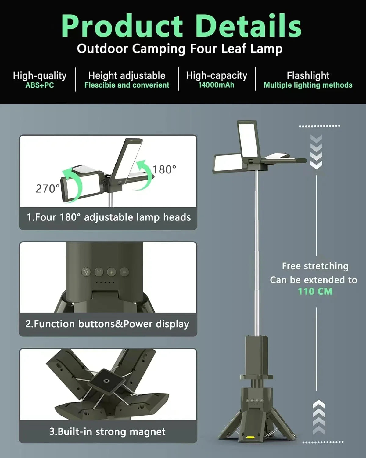 Telescopic Camping Light – The Ultimate Outdoor Lighting Solution!
