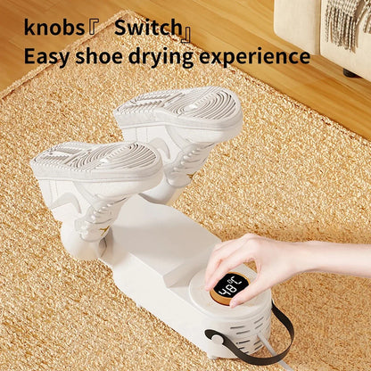 Adjustable Quick-Dry Odor Removal Portable Shoe Dryer – Keep Your Shoes Fresh & Dry!