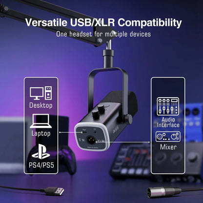 Dynamic XLR & USB-C Microphone Kit