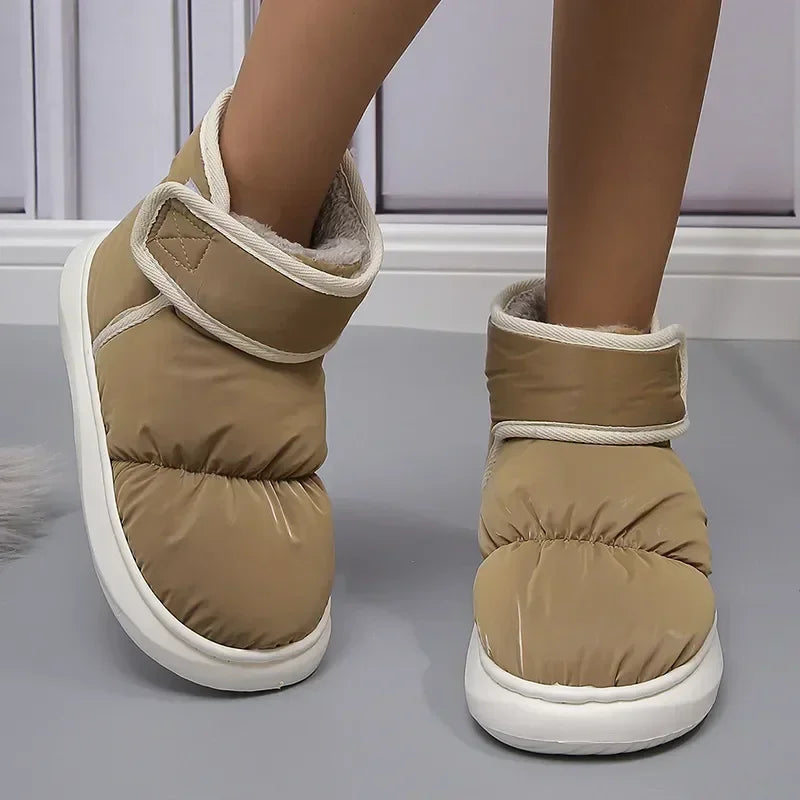 Women's Waterproof Plush Snow Boots