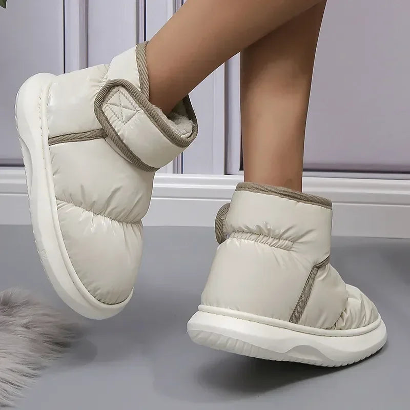 Women's Waterproof Plush Snow Boots