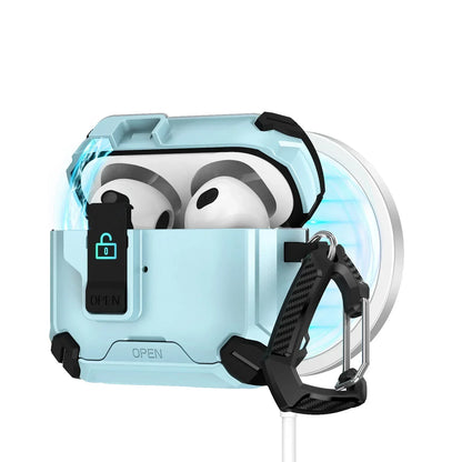 🔐 MagLock™ AirPods Case – Magnetic, Dustproof & Kickstand Cover