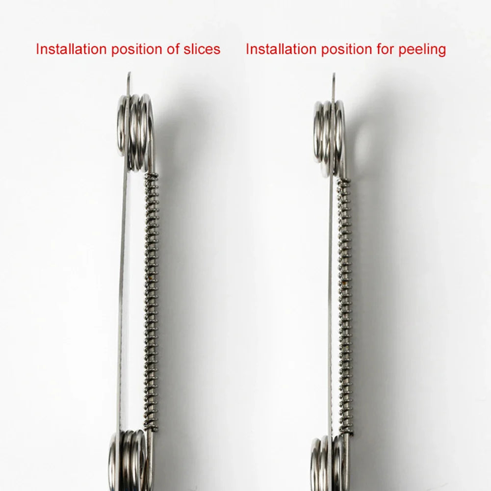 Adjustable Spring-Loaded 3-in-1 Paring Knife – Precision Cutting Made Easy