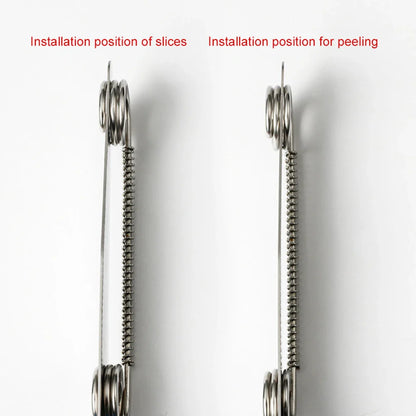 Adjustable Spring-Loaded 3-in-1 Paring Knife – Precision Cutting Made Easy