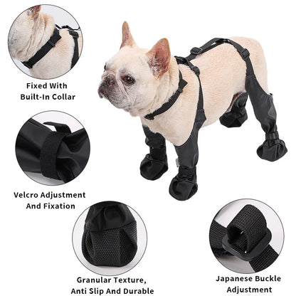 Waterproof Adjustable Dog Boots – Ultimate Paw Protection in Any Weather!