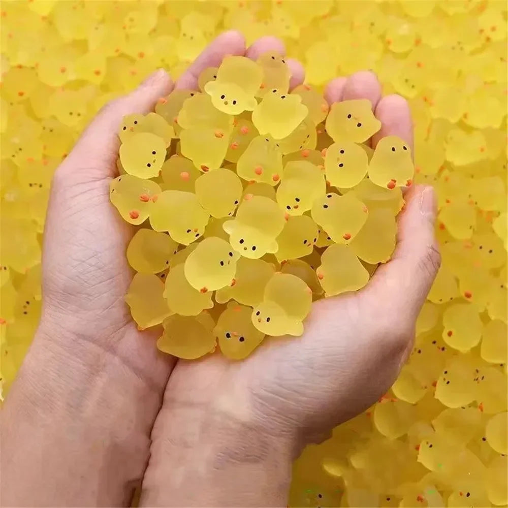 Mini Fluorescence Chicken Moss Toy