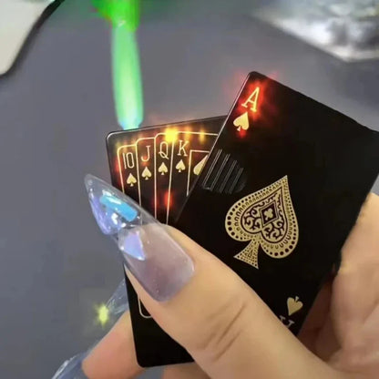 Green Flame Ace Card Torch Flame Lighter – Stylish, Powerful & Lucky!