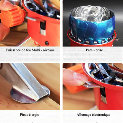 Lotus Mini Camping Gas Stove – Compact, Stable & Ready for Any Adventure!