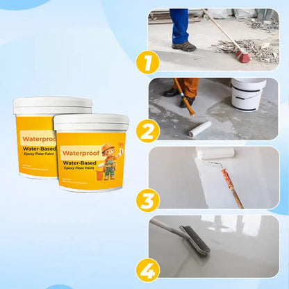 Waterproof Water-Based Epoxy Floor Paint – Durable, Eco-Friendly & Moisture-Resistant!
