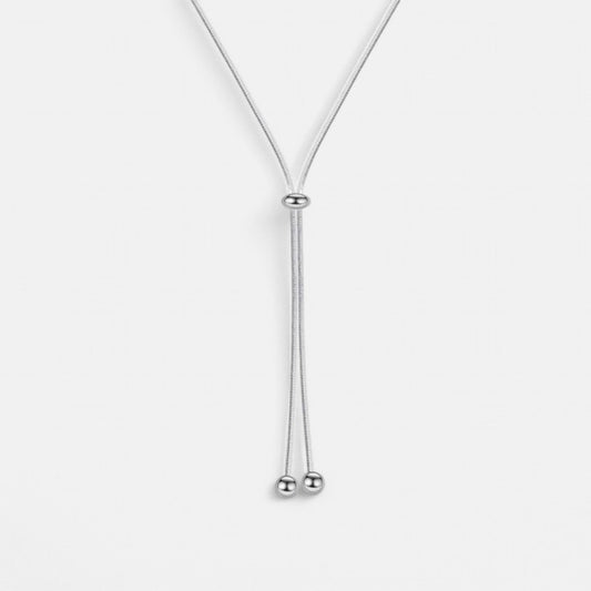 Long Tassel Titanium Steel Pendant Necklace