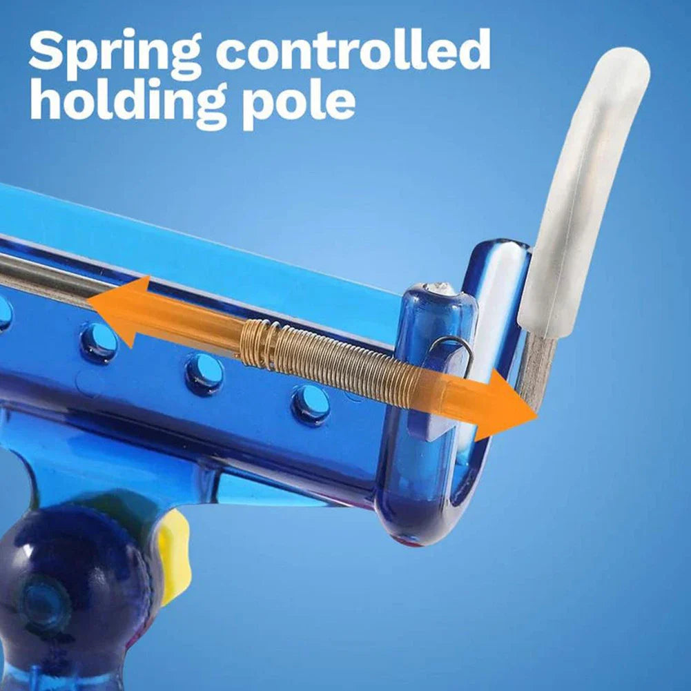 AquaGrip™ 🎣🔒 – 360° Self-Locking Fishing Rod Holder with Adjustable Bracket