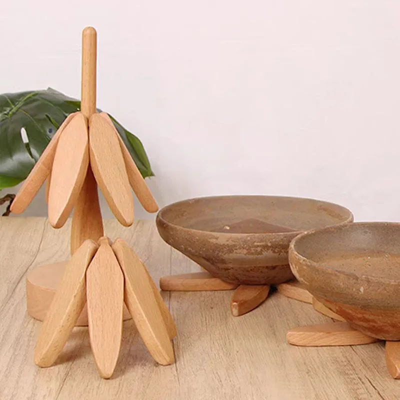 Artisanal Wooden Coasters & Trivets Set – Natural Elegance Meets Everyday Functionality!